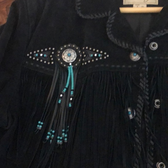 Suede southwest jacket. - Picture 2 of 6